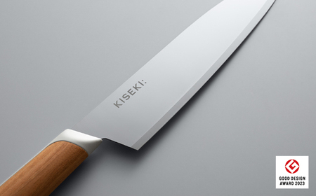 最長12ヶ月で発送】＜日本初の超硬合金包丁＞ KISEKI:三徳［ミズナラ