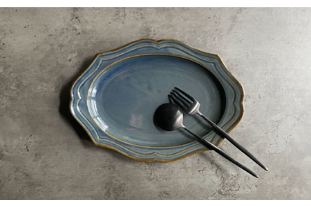 美濃焼】fiorire-フィオリーレ- オーバルプレート 2枚セット