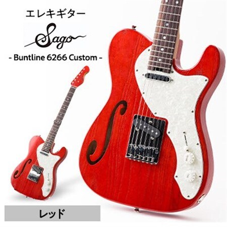 エレキギター】Sago concept Model Buntline 6266 Red【1302067