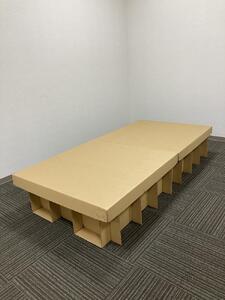 防災用 段ボールベッド NSeco シンプル 軽量 簡単 テープ不要 簡易