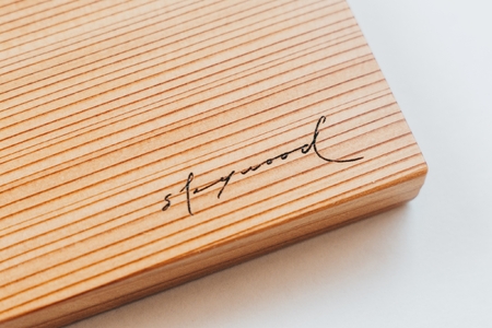 杉 一枚板 まな板 2種セット【柾目・追柾目】大サイズ40cm 小サイズ