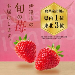 2026年発送＞伊達市霊山で採れるいちご「とちおとめ」1kg （250g×4