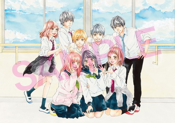 咲坂伊緒描き下ろしの総勢8キャラが豪華コラボ！『思い、思われ、ふり