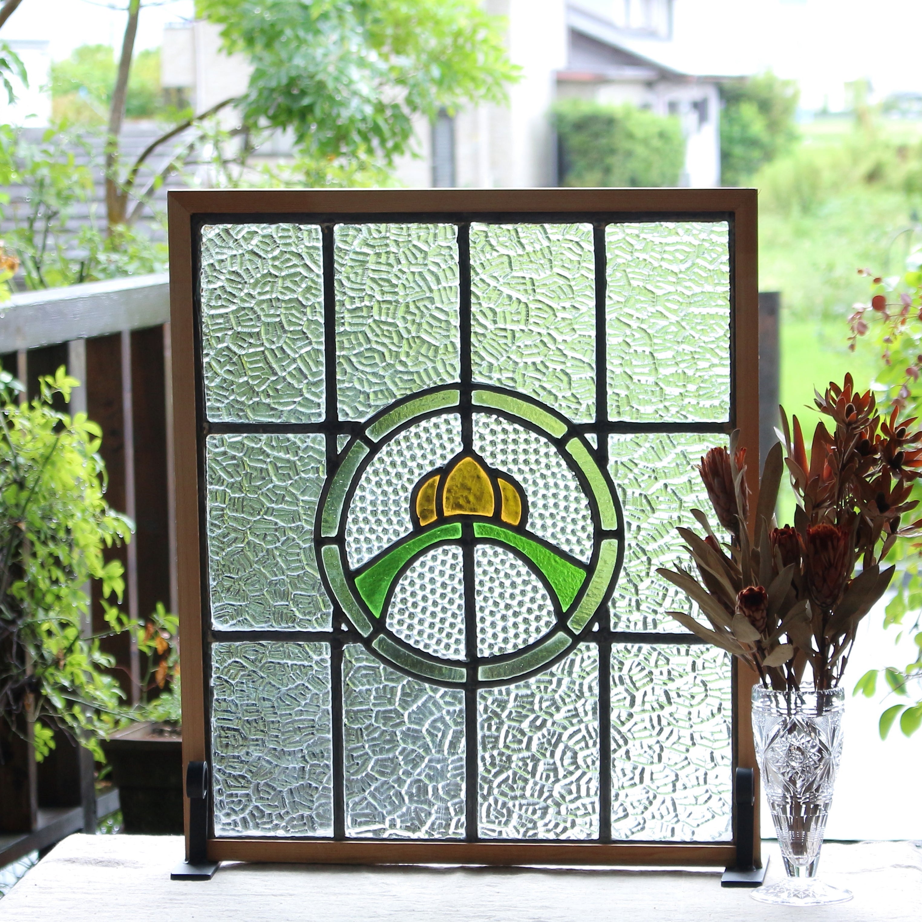 ティファニー ヴィンテージ ステンドグラス 大型 善き羊飼い グッド