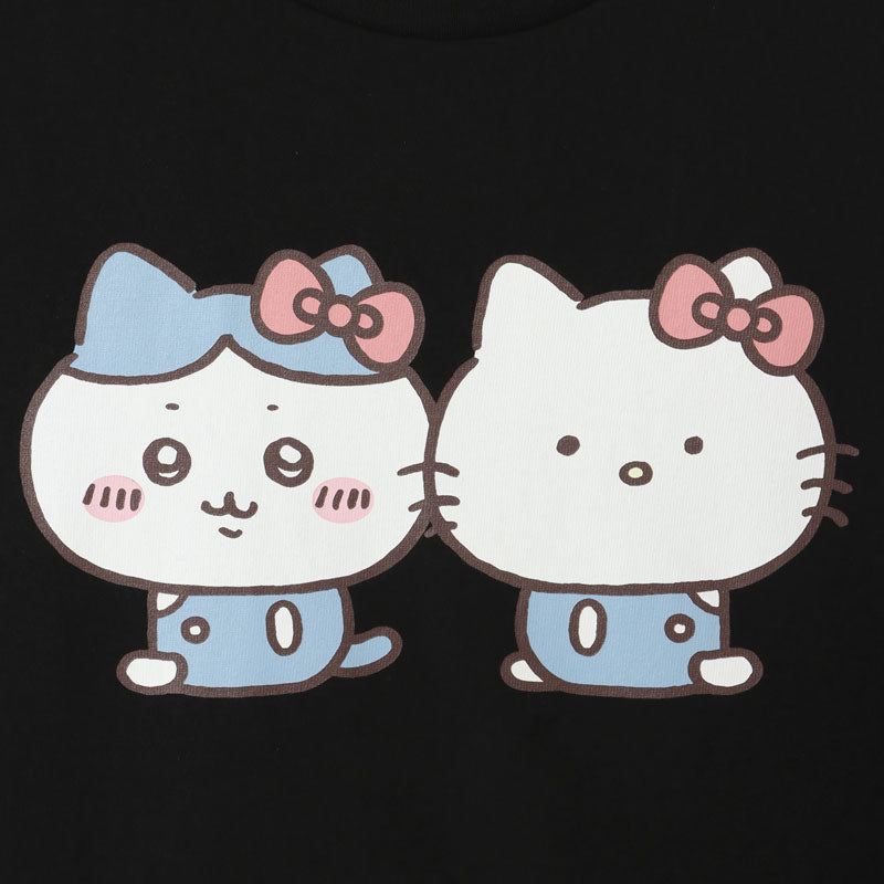 ちいかわ×サンリオキャラクターズ ビックTシャツ ハチワレ×ハロー