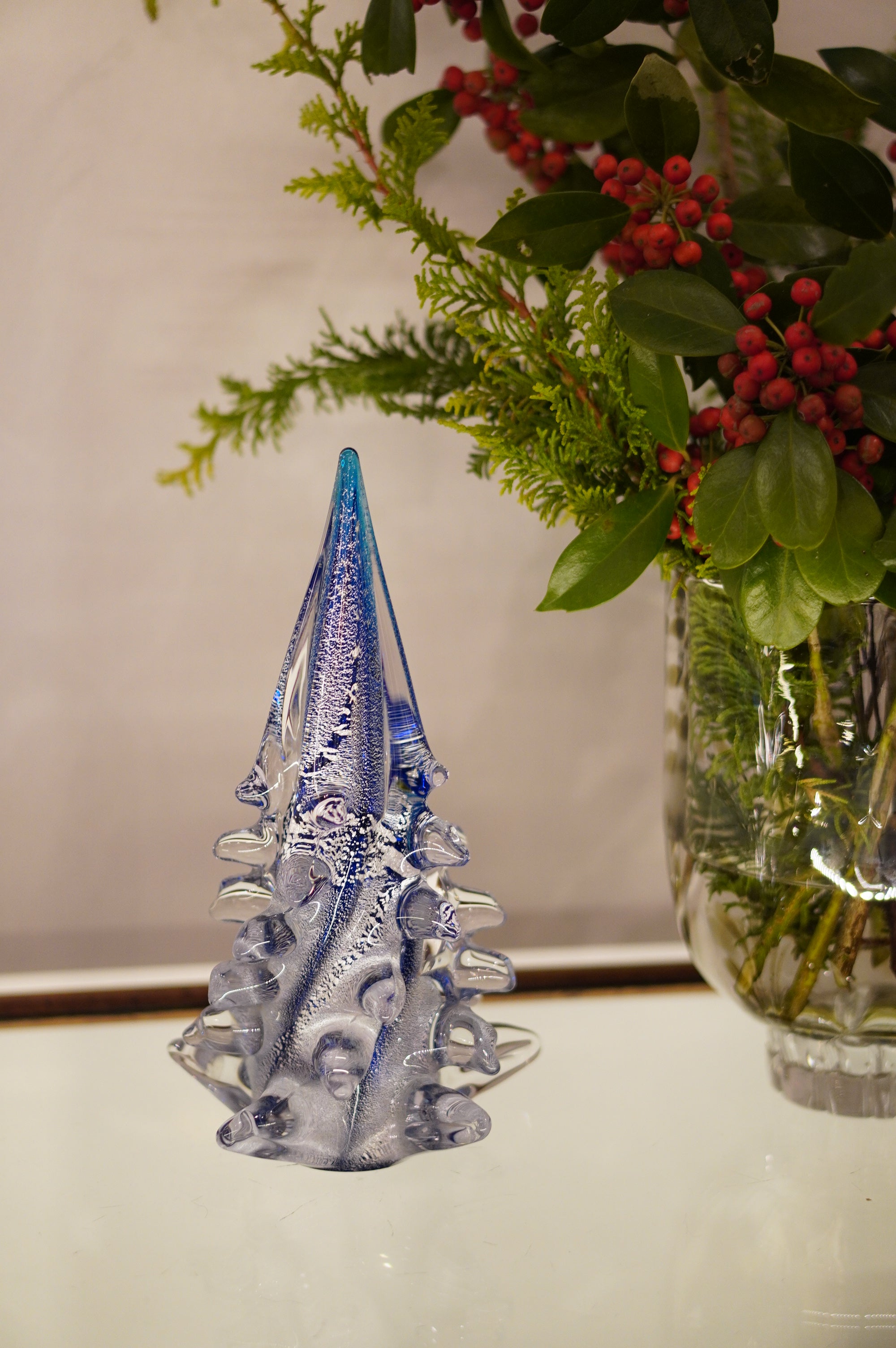 ムラーノガラス（ベネチアングラス）〈オブジェ／置物〉クリスマス