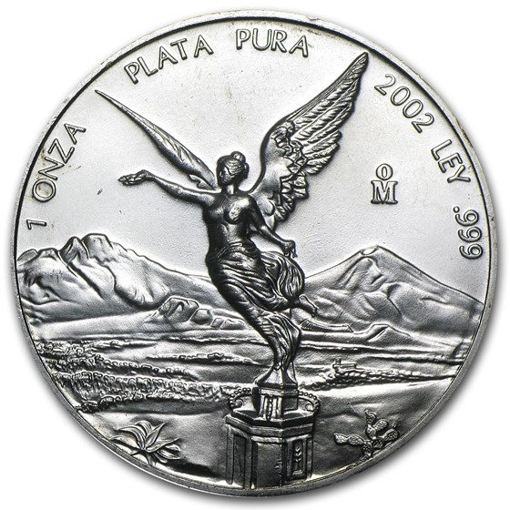 2002 Mexico 1 oz Silver Libertad BU - CV Coins & Collectables