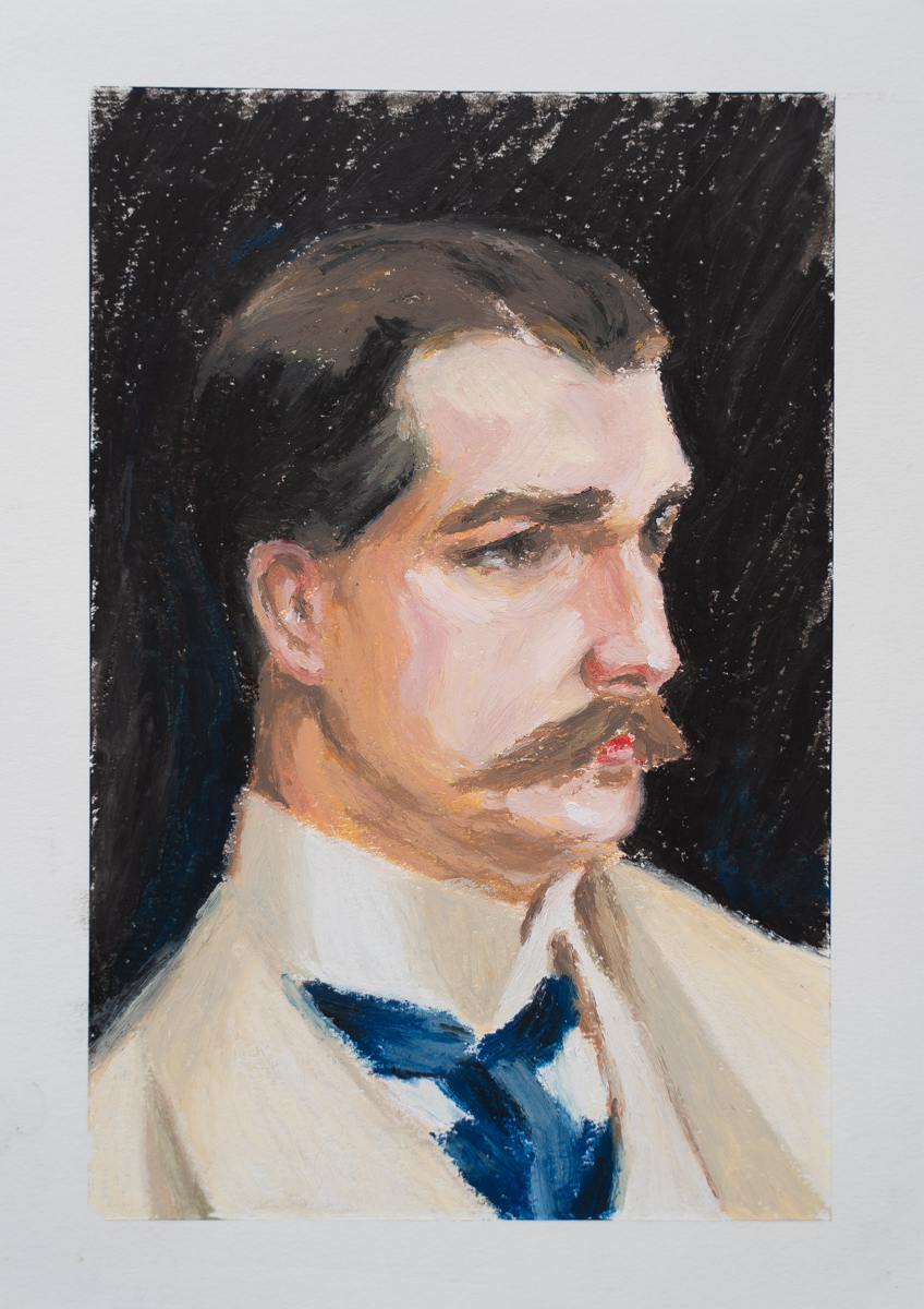 Zorn Study with Oil Pastels - Christiana Walther