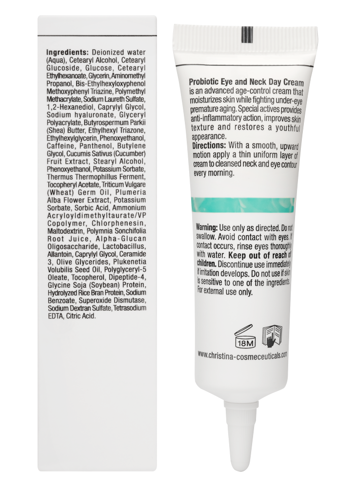 Unstress Probiotic Day Cream Eye & Neck SPF 8 (Дневной крем с
