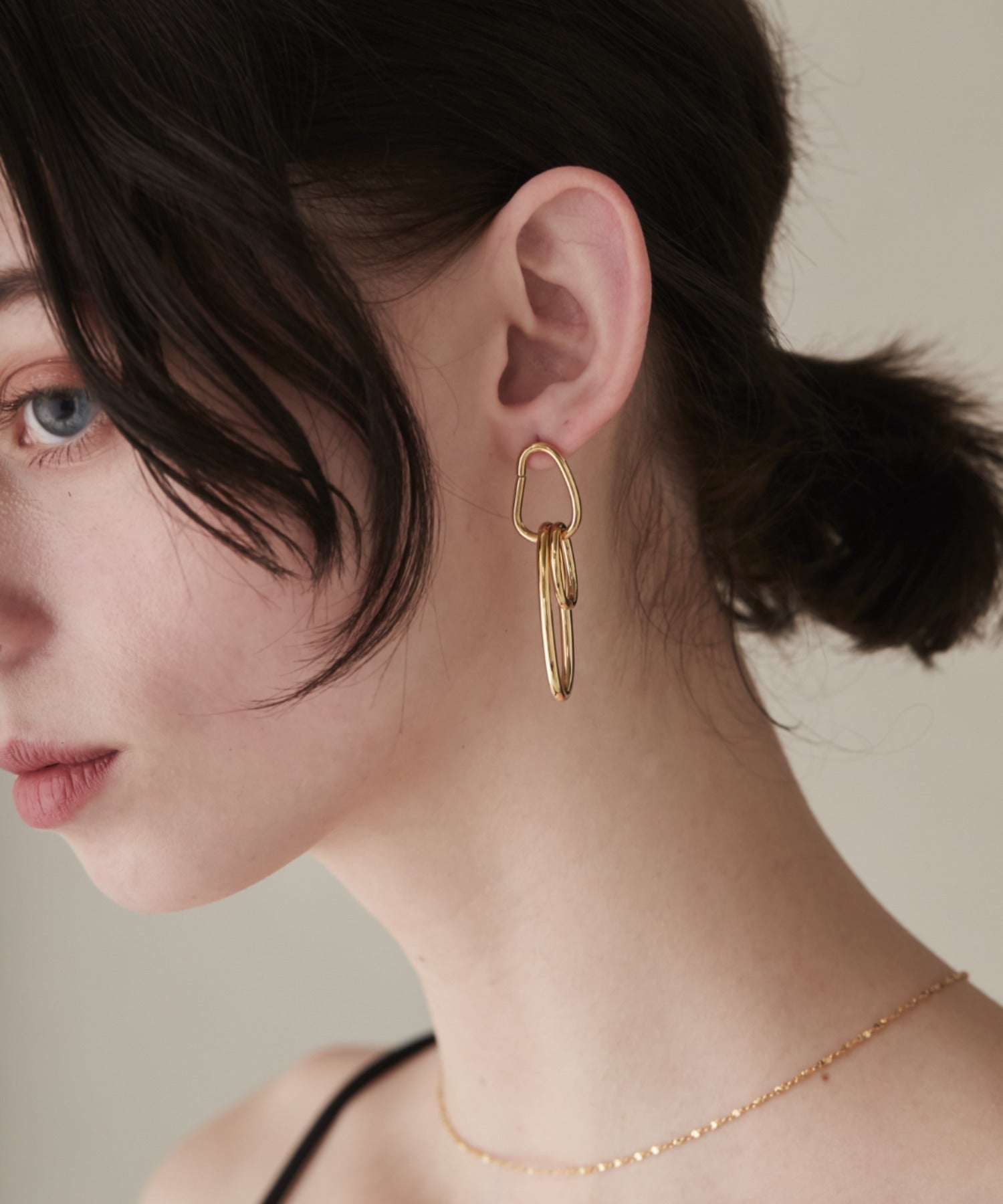 金属アレルギー対応 】 オーバルデザイン ピアス サージカルステンレス