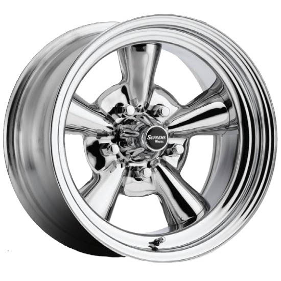 Allied Wheel 6758099 Supreme 15 x 8 Wheel, 5x4.5/5x4.75/5x5 - 15x8