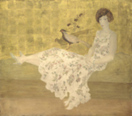 坐る女|藤田嗣治 |所蔵作品検索｜国立西洋美術館