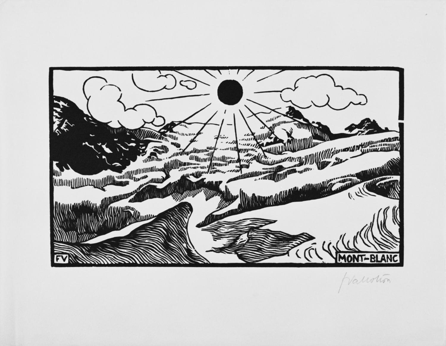 モンブラン|フェリックス・ヴァロットン |所蔵作品検索｜国立西洋美術館