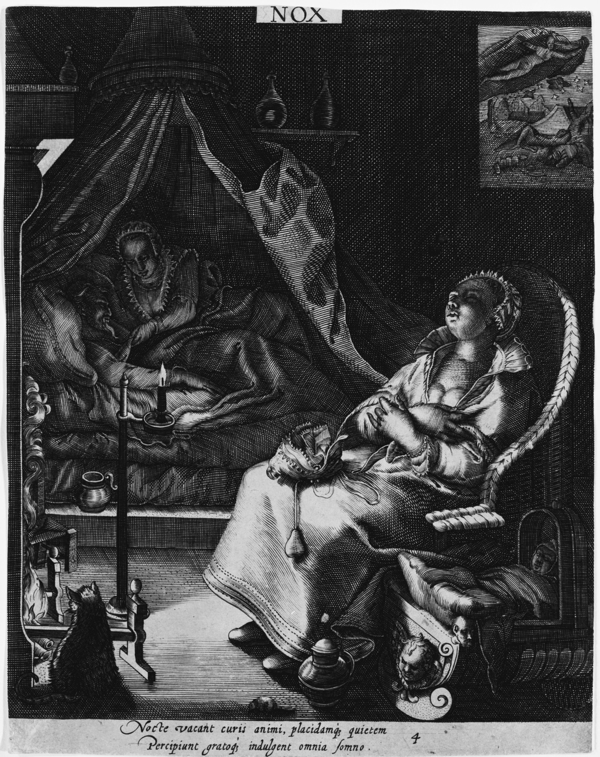 一日の四つの時』：夜|ヤン・サーンレダムヘンドリク・ホルツィウス