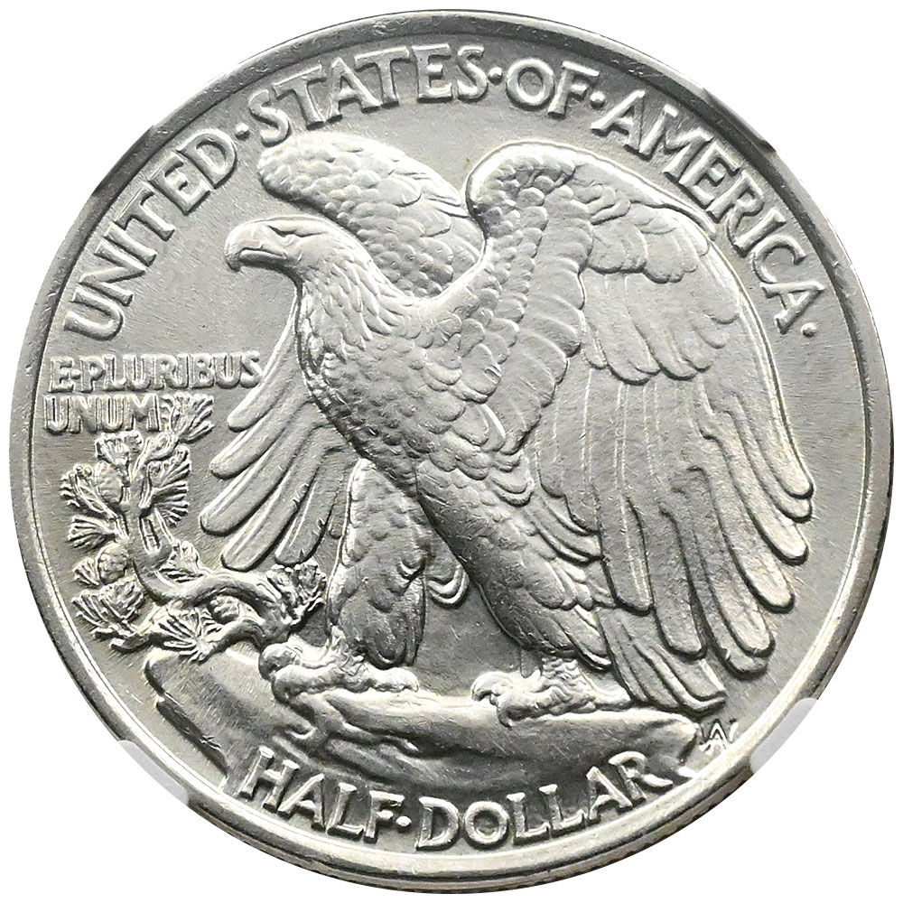 アメリカ 1943 50セント 銀貨 NGC MS63 ハーフダラー イーグル 6893128003