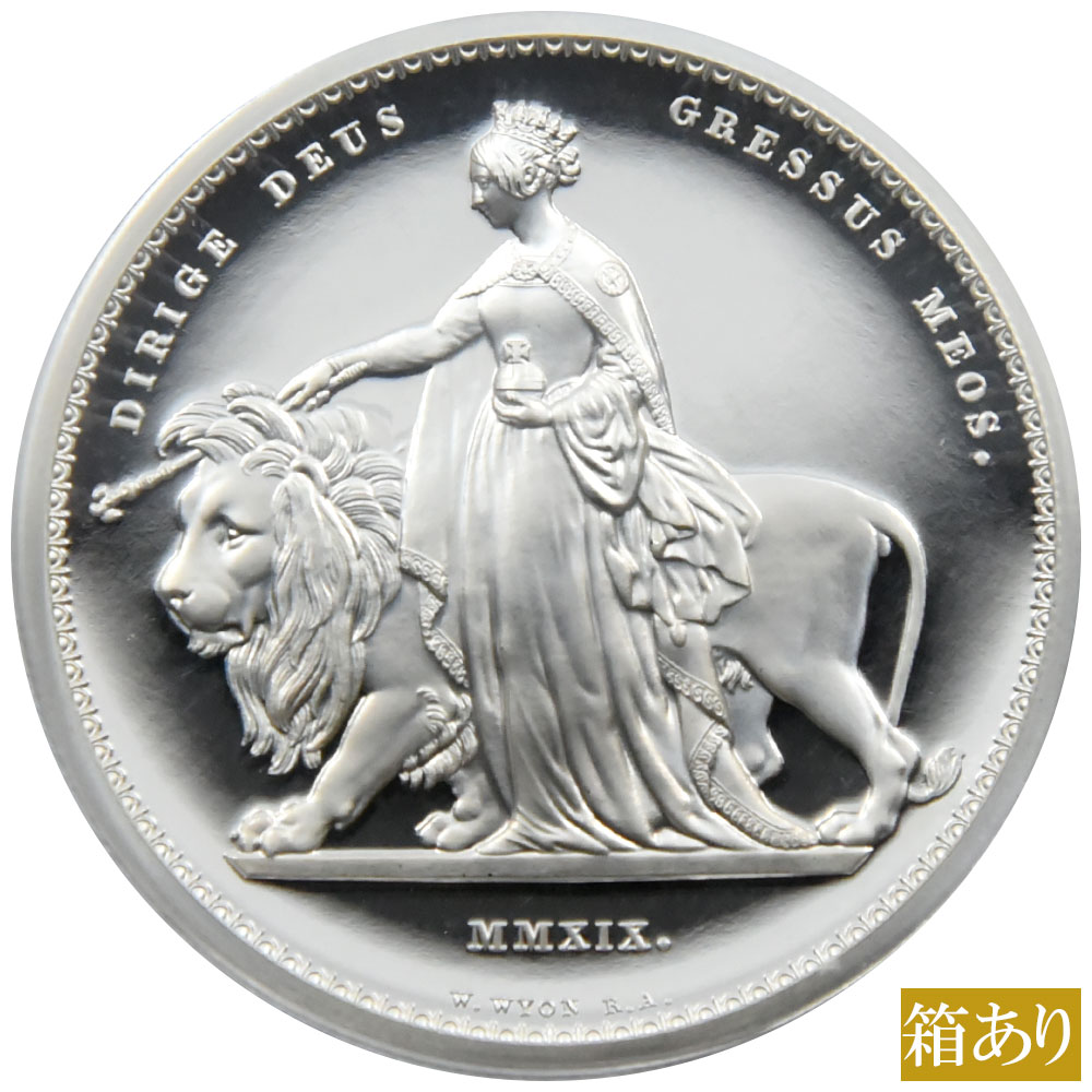 イギリス 2019 エリザベス2世 5ポンド2オンス 銀貨 PCGS PR68DCAM