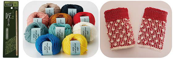 Movieでカンタン手作り④】「匠」ダブルフックアフガン針で編む 輪編み