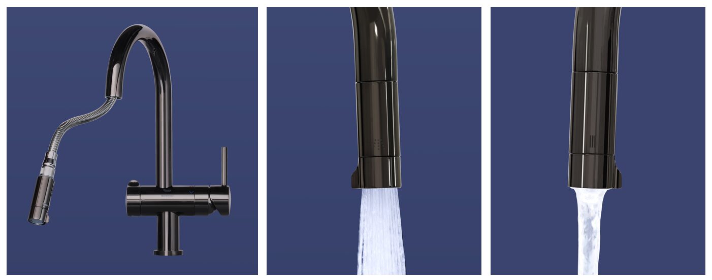 ビルトイン浄水器「F915シリーズ」に、人気色のクロムブラックが新登場