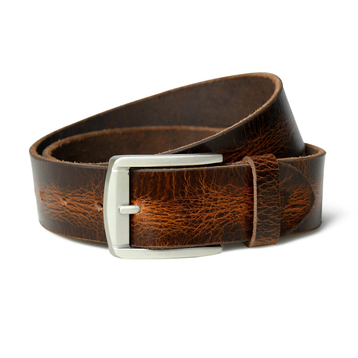Wildwood Premium Leather Belt with Smooth Surface, Comfort and