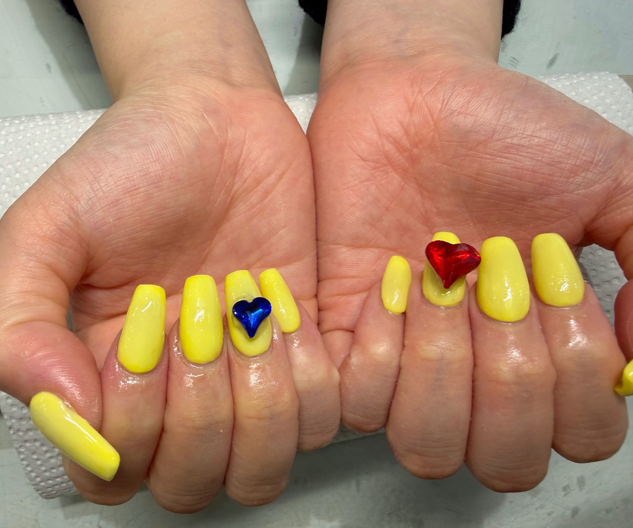 オールシーズン/ハンド/ワンカラー/ミディアム/スクエアオフ