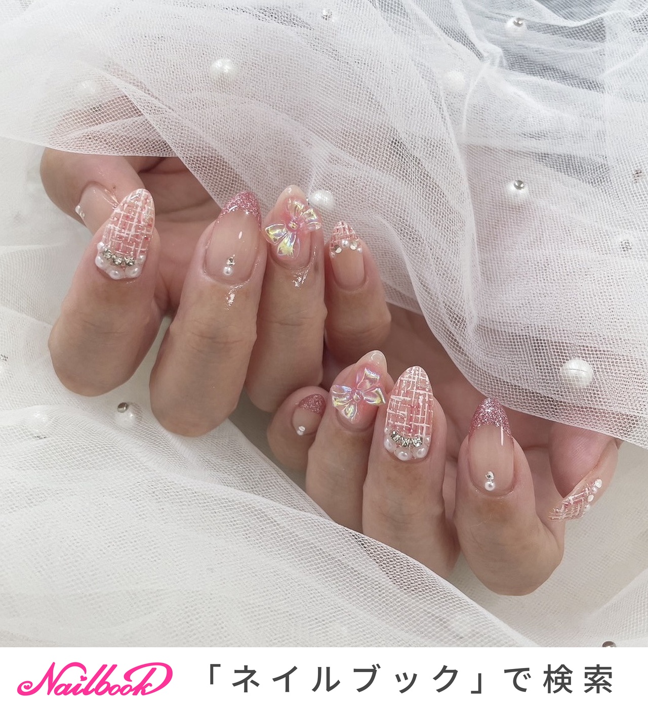 手が綺麗に見えるネイル/ハンド/ホワイト/ジェルネイル - 0508lalaotto