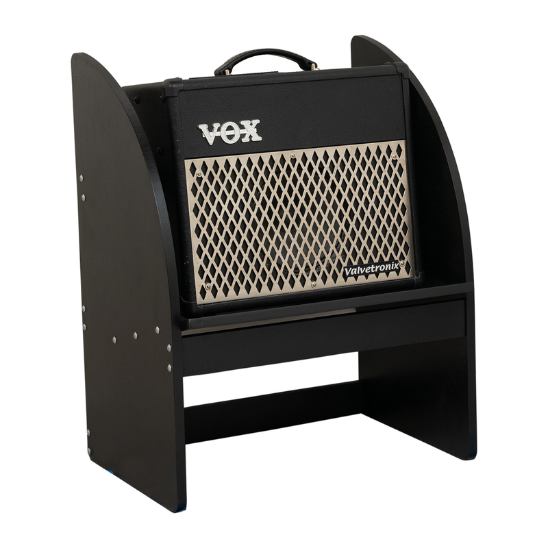 CNZ Audio Wooden Amp Stand - 19 Inch Black | CNZ Audio