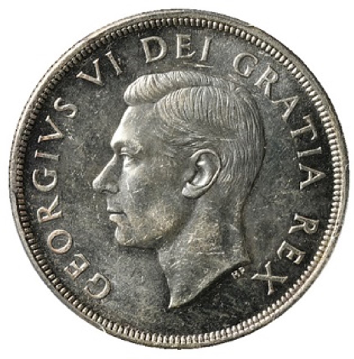 カナダ ジョージ6世(1936-1952) 1ドル銀貨 特年 KM46 PCGS MS63 (UNC