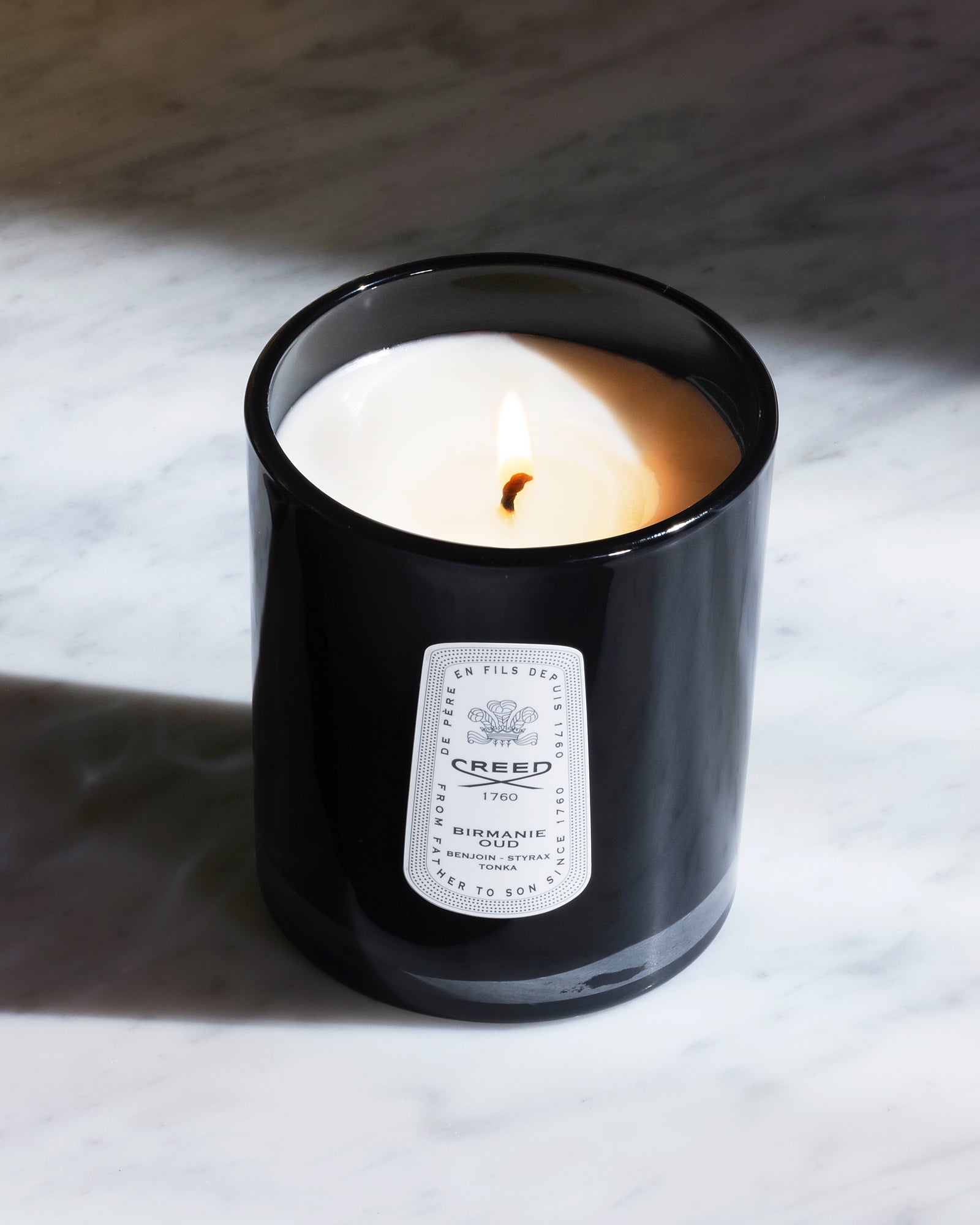 Blue Vanisia Leather Candle | Creed Boutique US