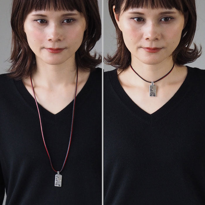 エス 和柄アクセサリー作家 三浦砂織 菊ネックレス オーバーレイ