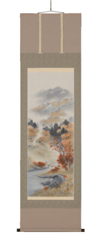 山水】尺五立 彩色山水 中野長春（図柄色々有） | 日本と海外を