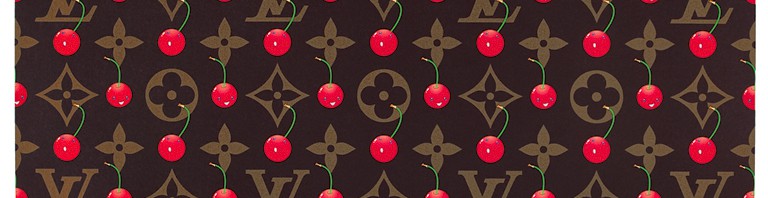 村上隆 シルクスクリーン サイン 限定50 《モノグラム チェリー》