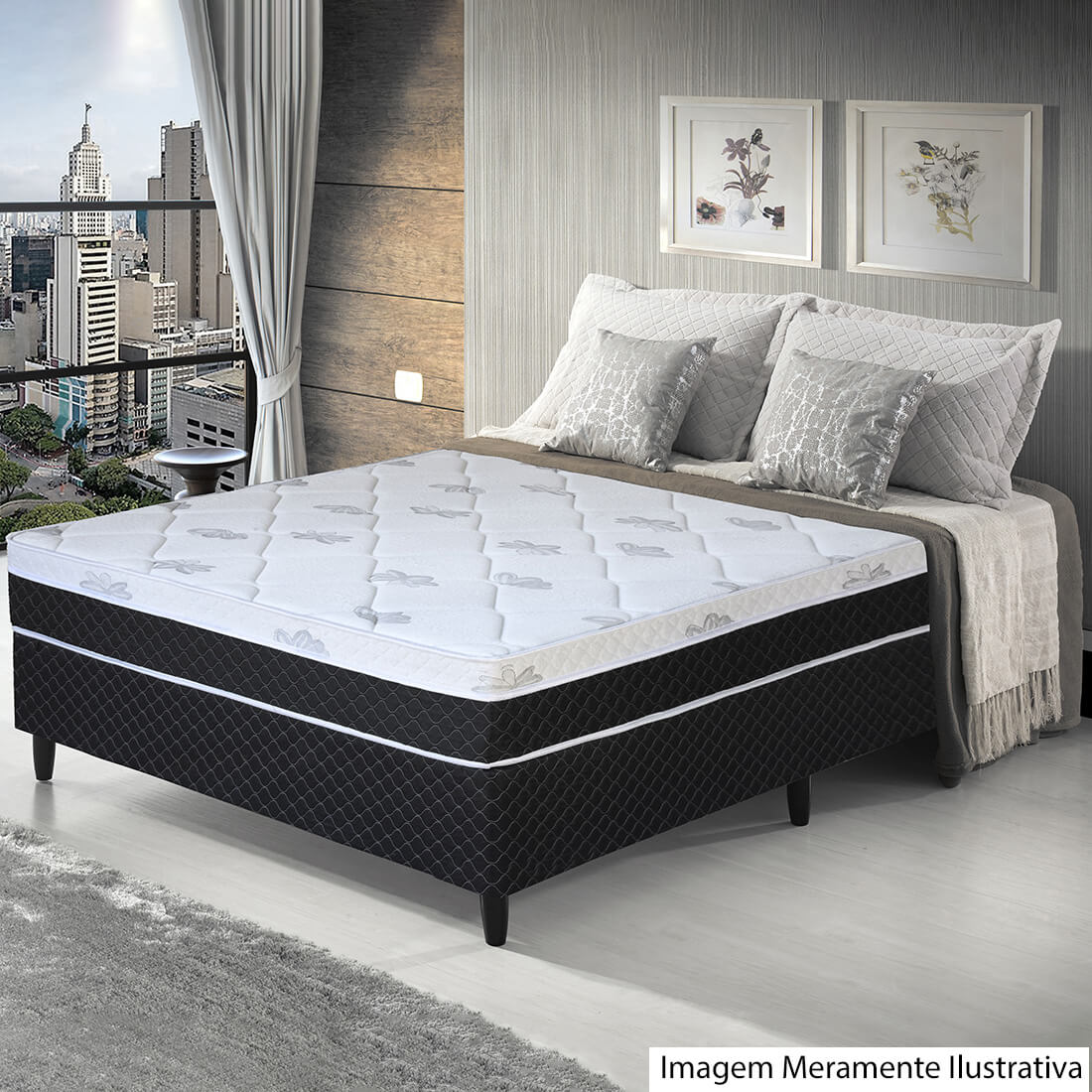 Colchão Casal Umaflex com Molas Ensacadas Espuma D26 Veneza