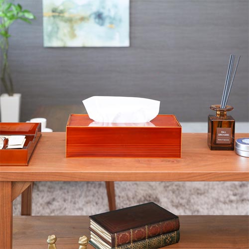 飛騨春慶 福壽漆器店 ティッシュボックス 伝統工芸品 木製 ティッシュ