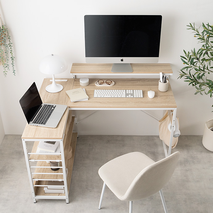 g159039]【幅120cm】L字デスク パソコンデスク | 家具・インテリア通販