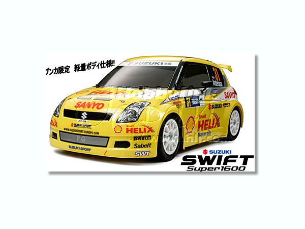 1/10 RC タミヤ スズキ スイフト スーパー1600キット 完成塗装済み