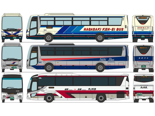 1/150 ザ・バスコレクション 長崎駅前ターミナルセット | HLJ.co.jp