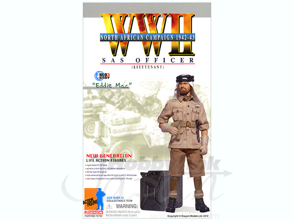 WWII イギリス軍 SAS中尉 エディー・マック 北アフリカ戦線 1942-1943