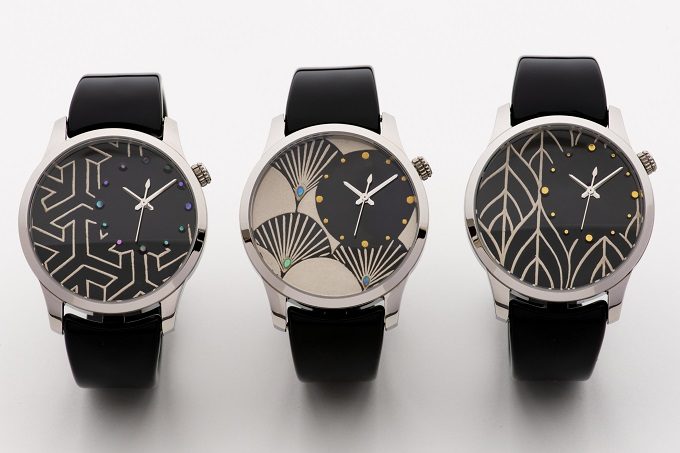 蒔絵や和紙の技術を活かした一品。「IGATTA COLLETTI」の腕時計