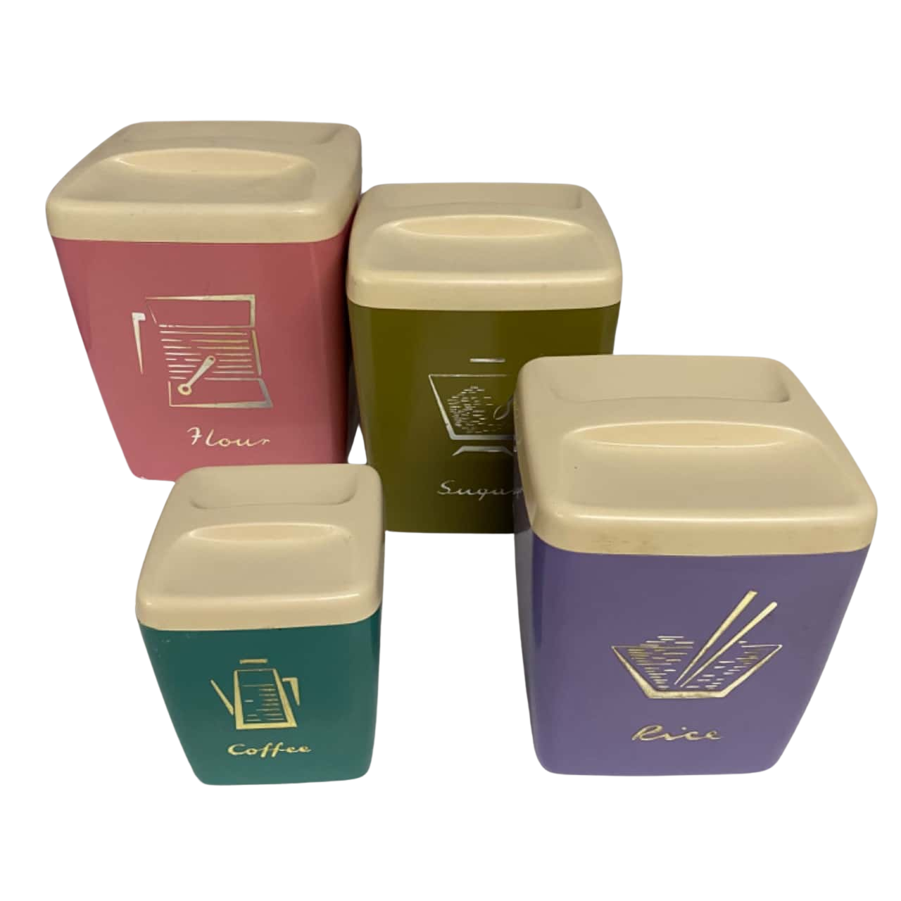 Vintage Nally Ware Kitchen Cannisters(s)