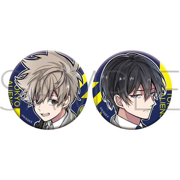 東京エイリアンズ 缶バッジセット 天空橋&郡司: キャラグッズ