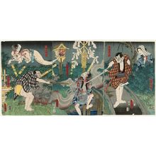 歌川国貞による浮世絵「「小幡小平次」」