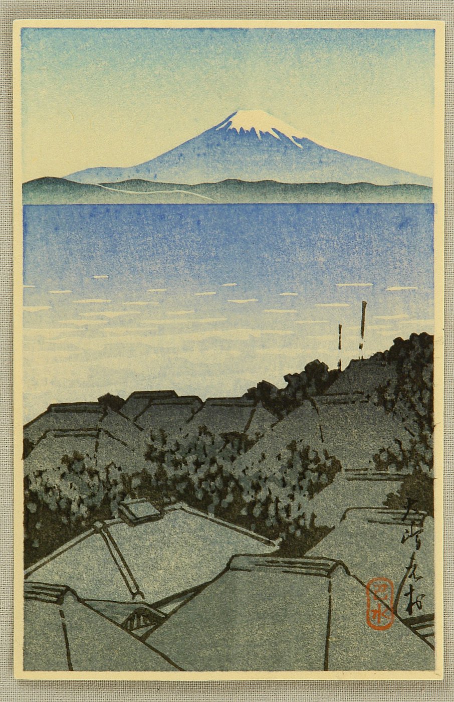 川瀬巴水による浮世絵「Mt. Fuji」