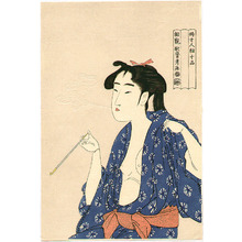 喜多川歌麿による浮世絵「「婦女人相十品」」