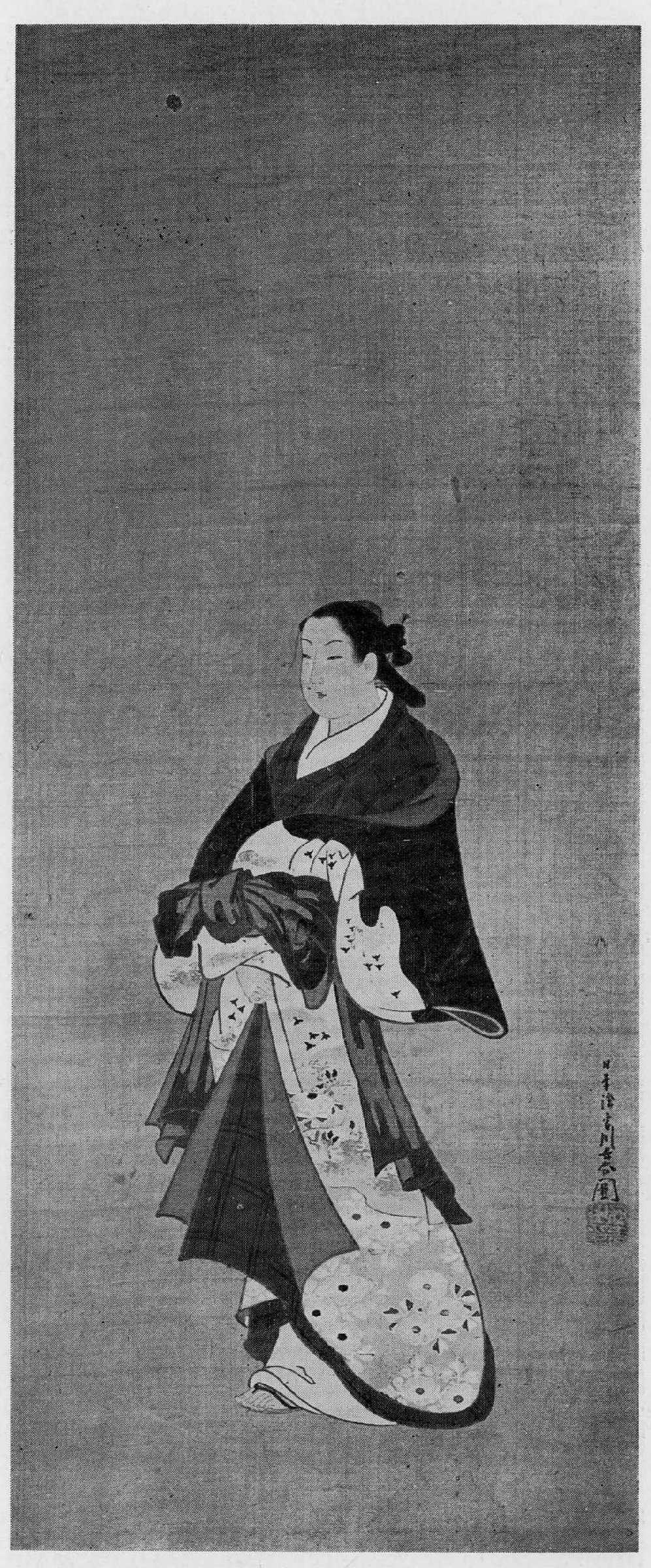 複製/宮川長春/立美人図/工芸/布袋屋掛軸HG-9 複製/宮川長春/立美人図