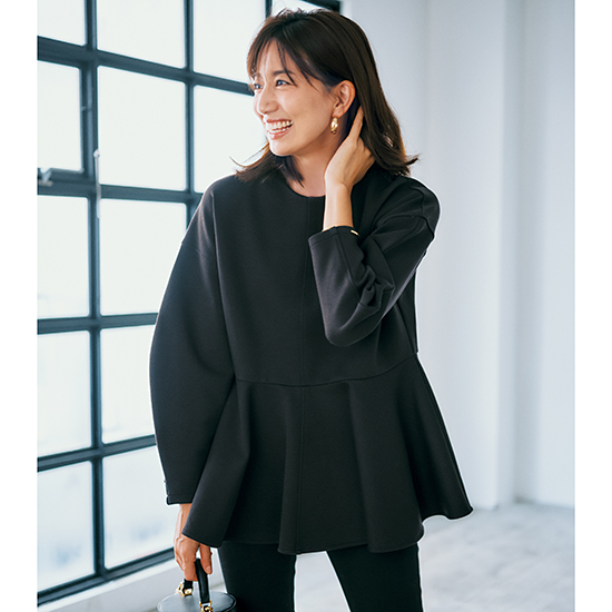 優待価格[THREE SQUARE]ペプラムポンチプルオーバー | KOBUNSHA SELECT