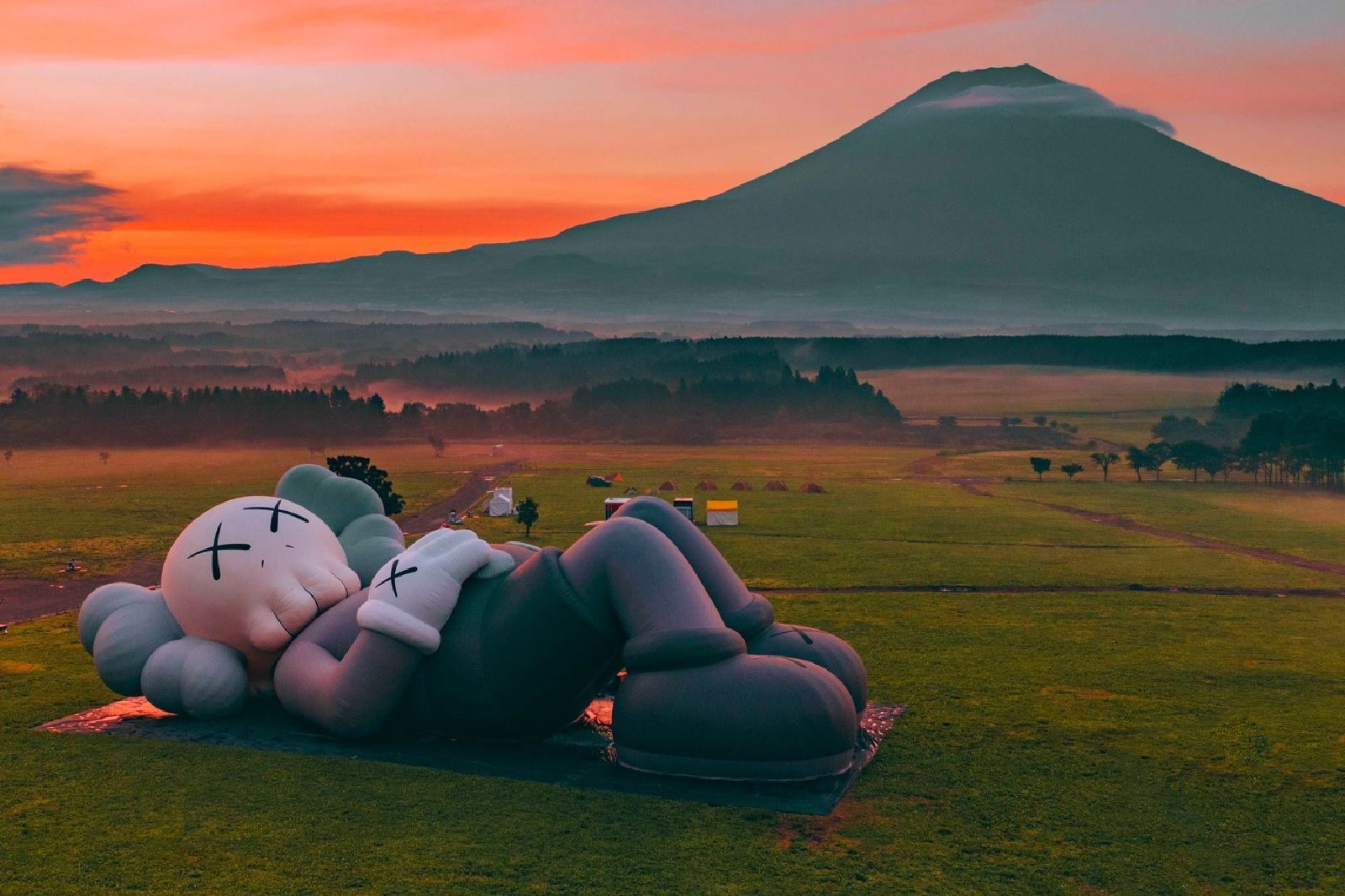 KAWS's latest installation has reached Mount Fuji - nss magazine