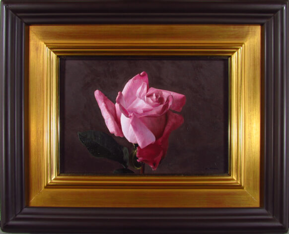 野田弘志 薔薇（油彩サムホール）