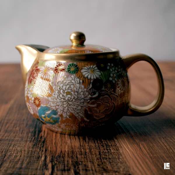 送料無料】 湯呑 ポット急須 金花詰 セット / 湯のみ 急須 ポット 日本