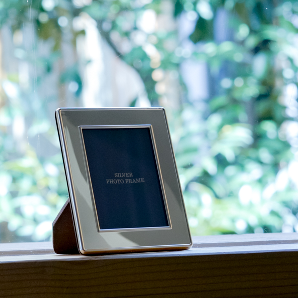 送料無料】 銀製 フォトフレーム プレーン S / 写真立て フォト