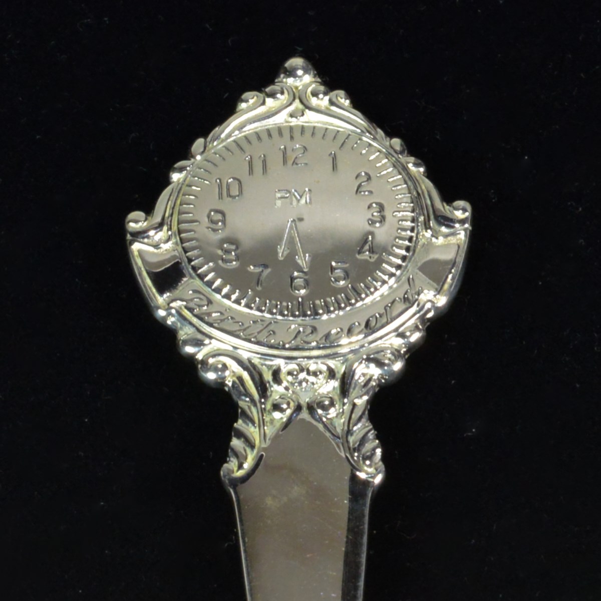 送料無料】 銀製 スプーン バースレコード リトルハート 名入れ彫刻